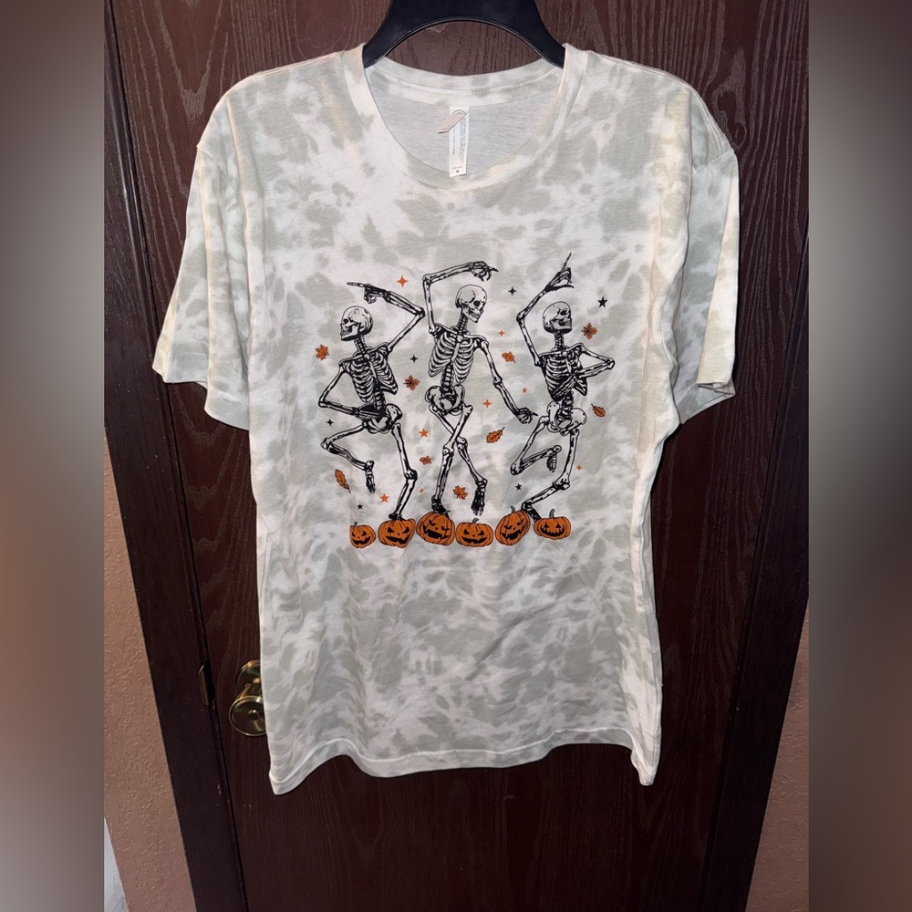 Dancing Skeletons Halloween Graphic T-shirt